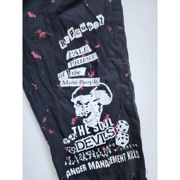 Goth Lolita & Punk Pants Womens Large NWT‎ Y2K Inspired Harajuku Belts Bondage - Picture 5 of 13